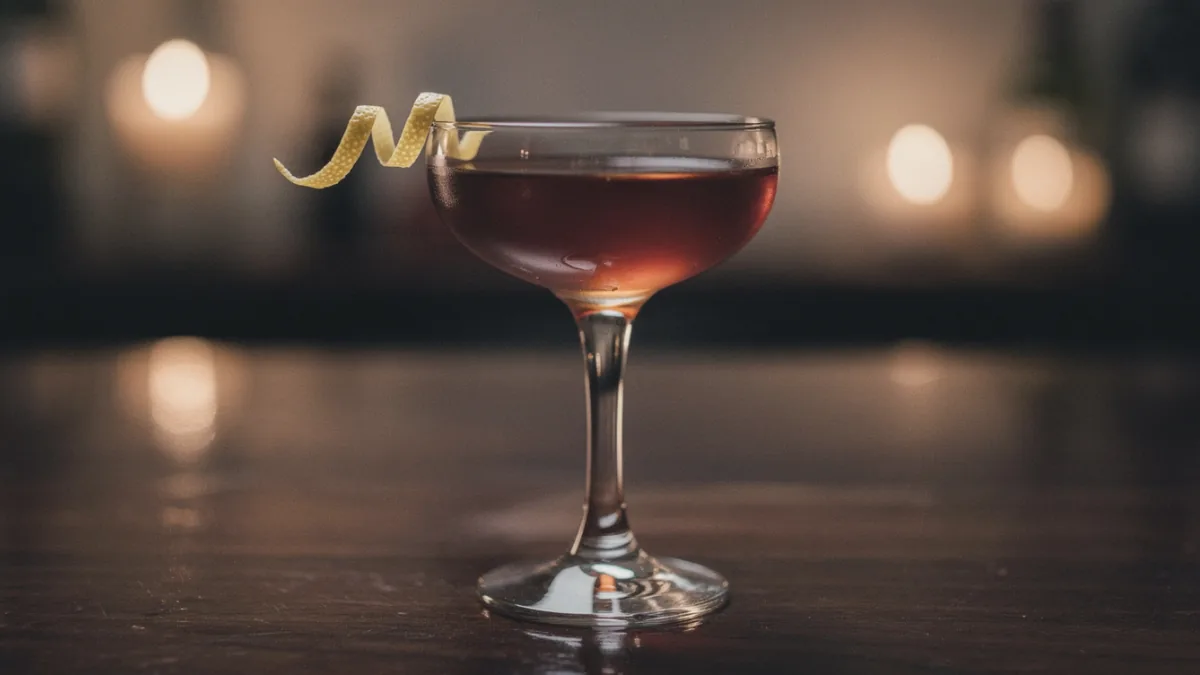 Martinez im cocktail coupe