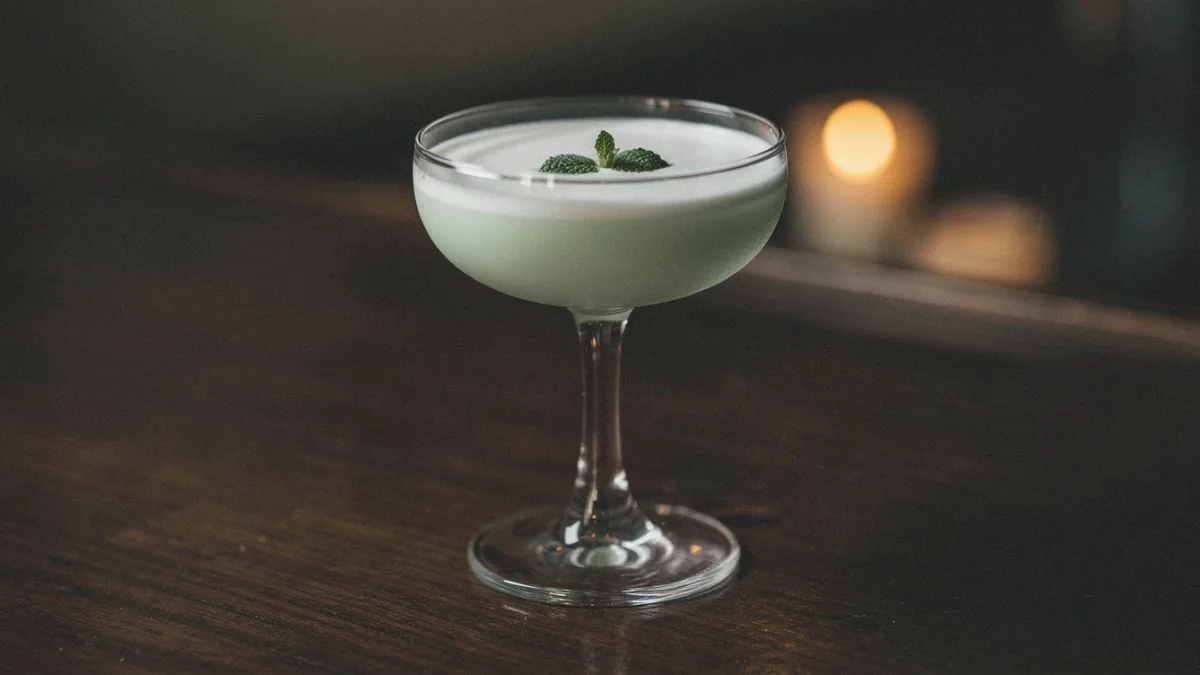 Stinger im Cocktail glass