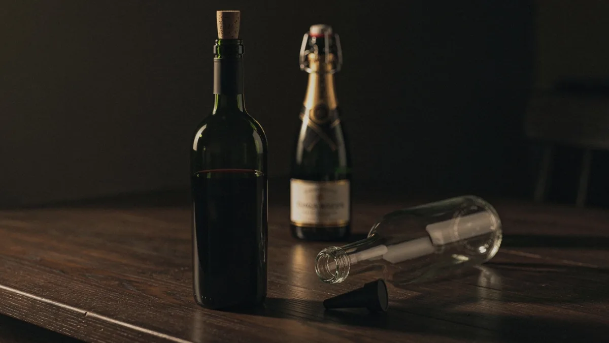 Offenen Wein haltbar machen: Kühlschrank, Pumpe, Schutzgas — Motiv zum Thema Technik