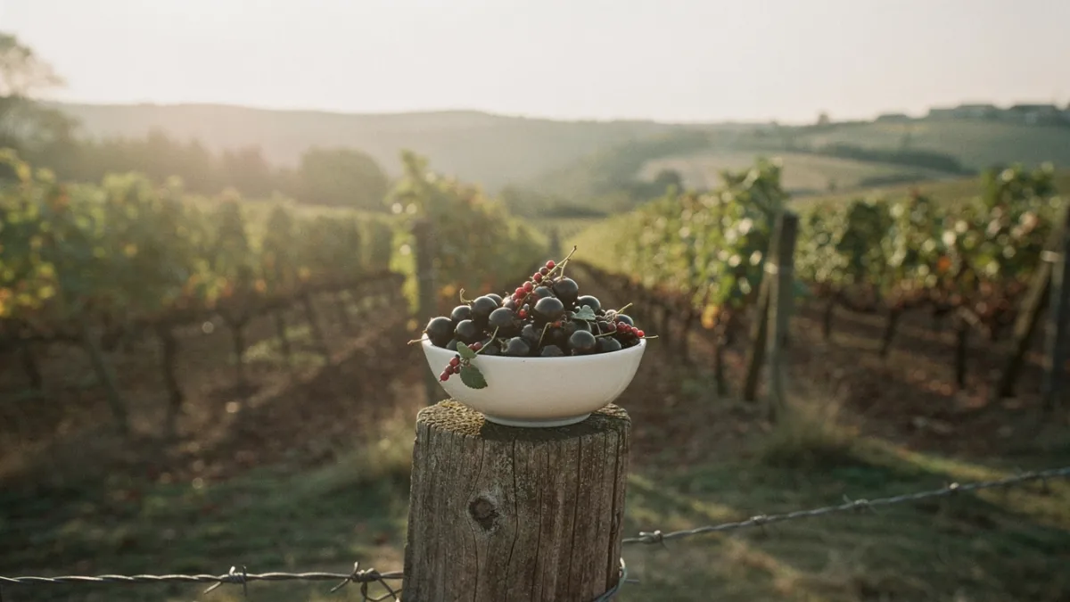Scheurebe: Cassisduft im Weißwein — Motiv zum Thema Rebsorten