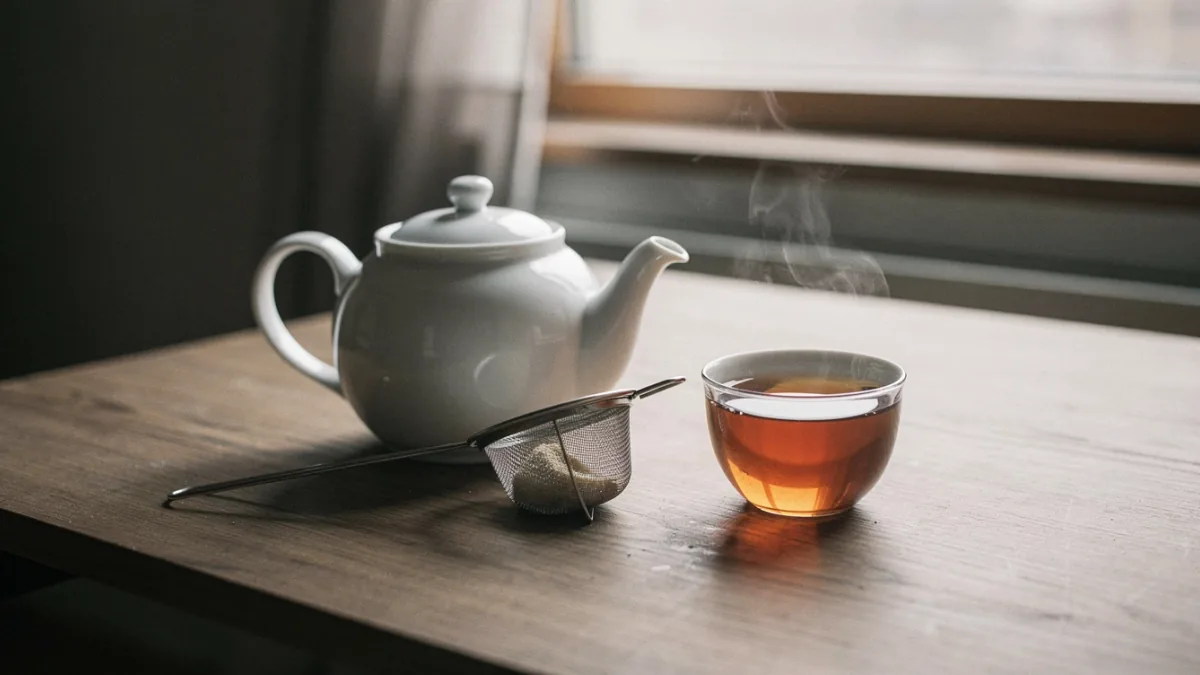 Schwarzen Tee zubereiten: kräftig muss nicht bitter heißen — Motiv zum Thema Kaffee & Tee
