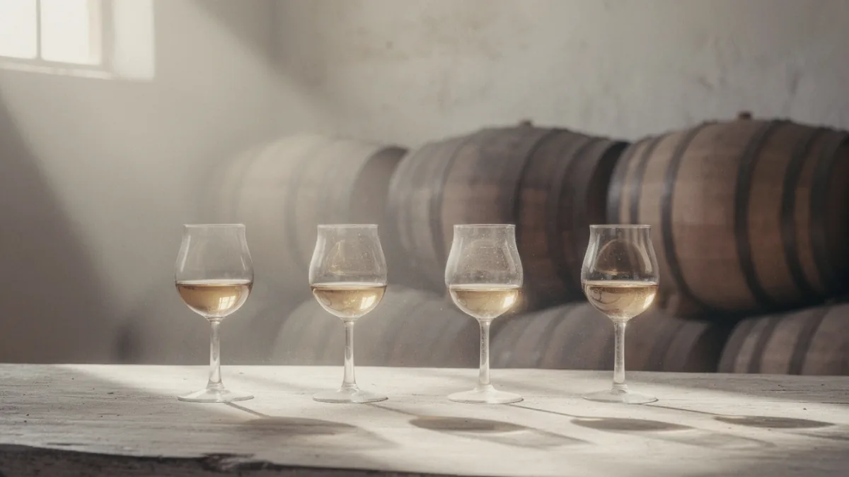 Sherry: Fino, Amontillado, Oloroso und PX unterscheiden — Motiv zum Thema Weinwissen