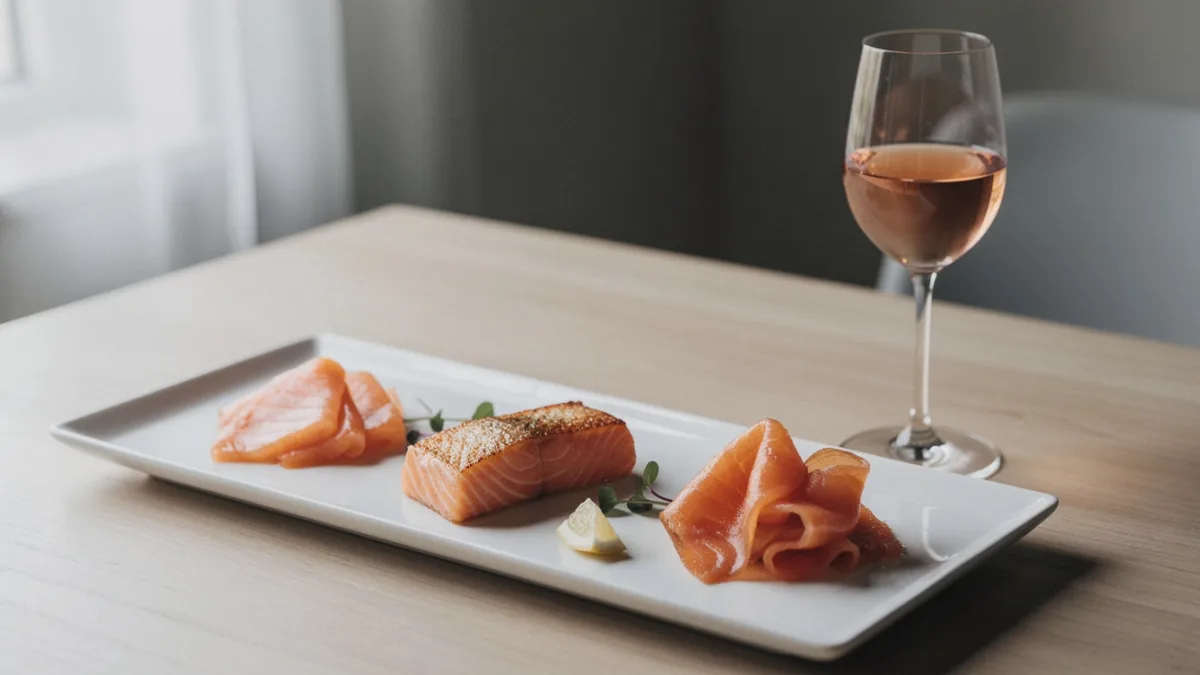 Wein zu Lachs: roh, gebraten oder geräuchert?