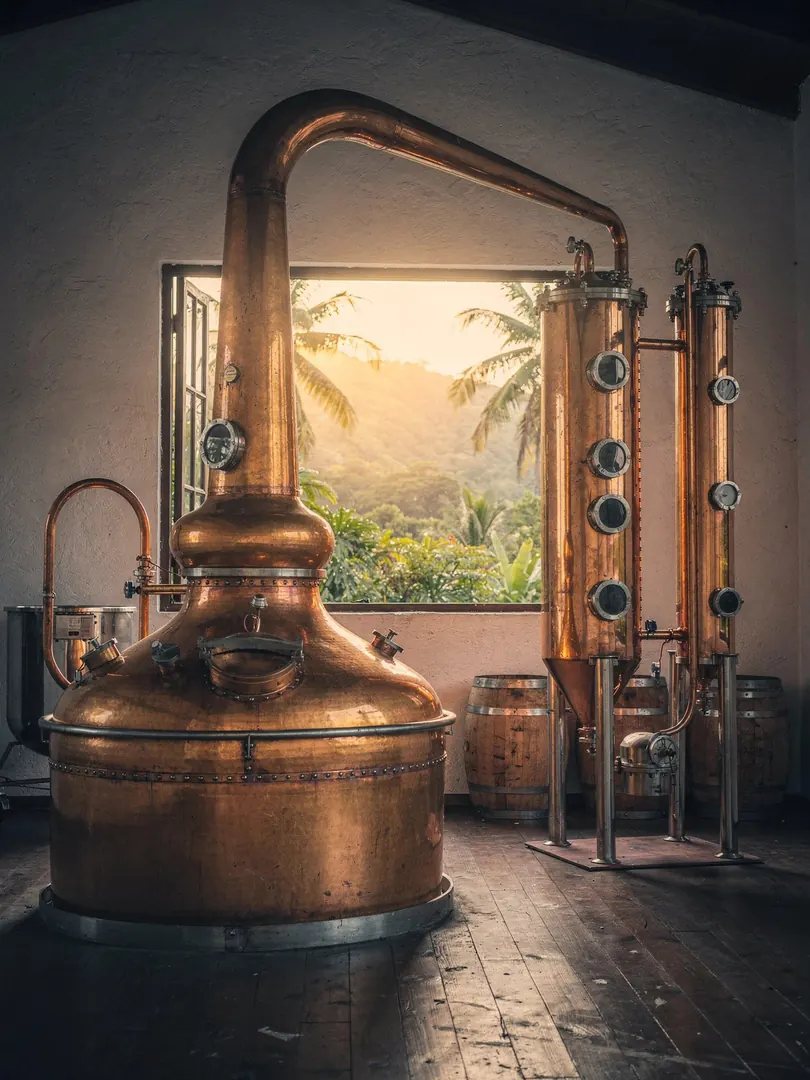Distillation in the region Mauritius: Chamarel & the South