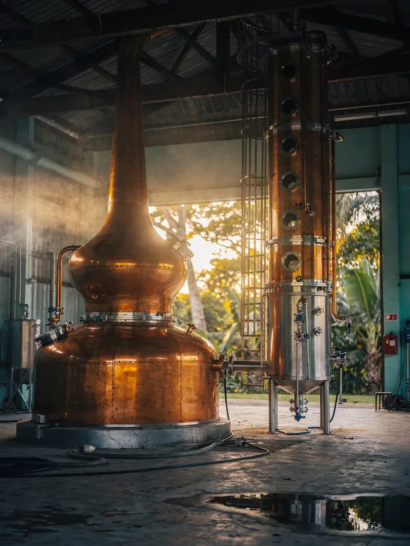 Distillation in the region Demerara: Diamond & El Dorado