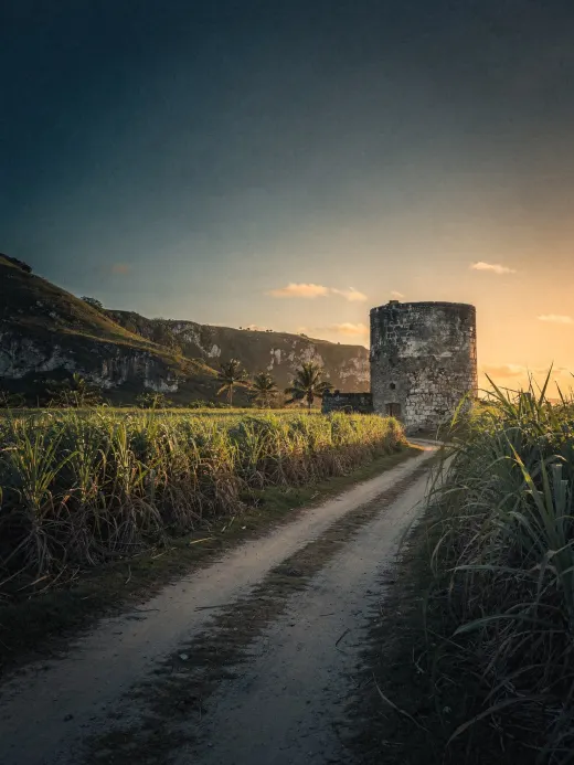 Landscape of the region Grande-Terre