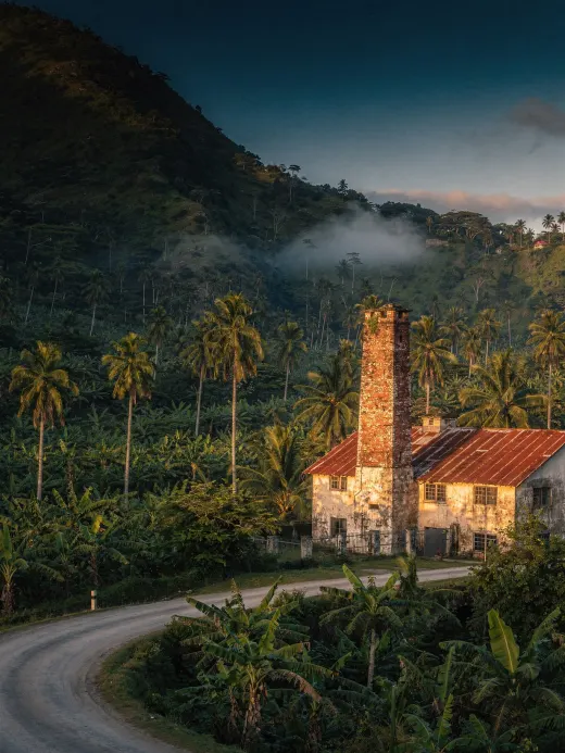 Landscape of the region St. Lucia