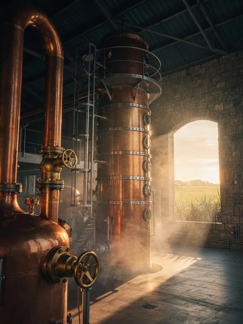 Distillation in the region Mauritius: Grays & the North