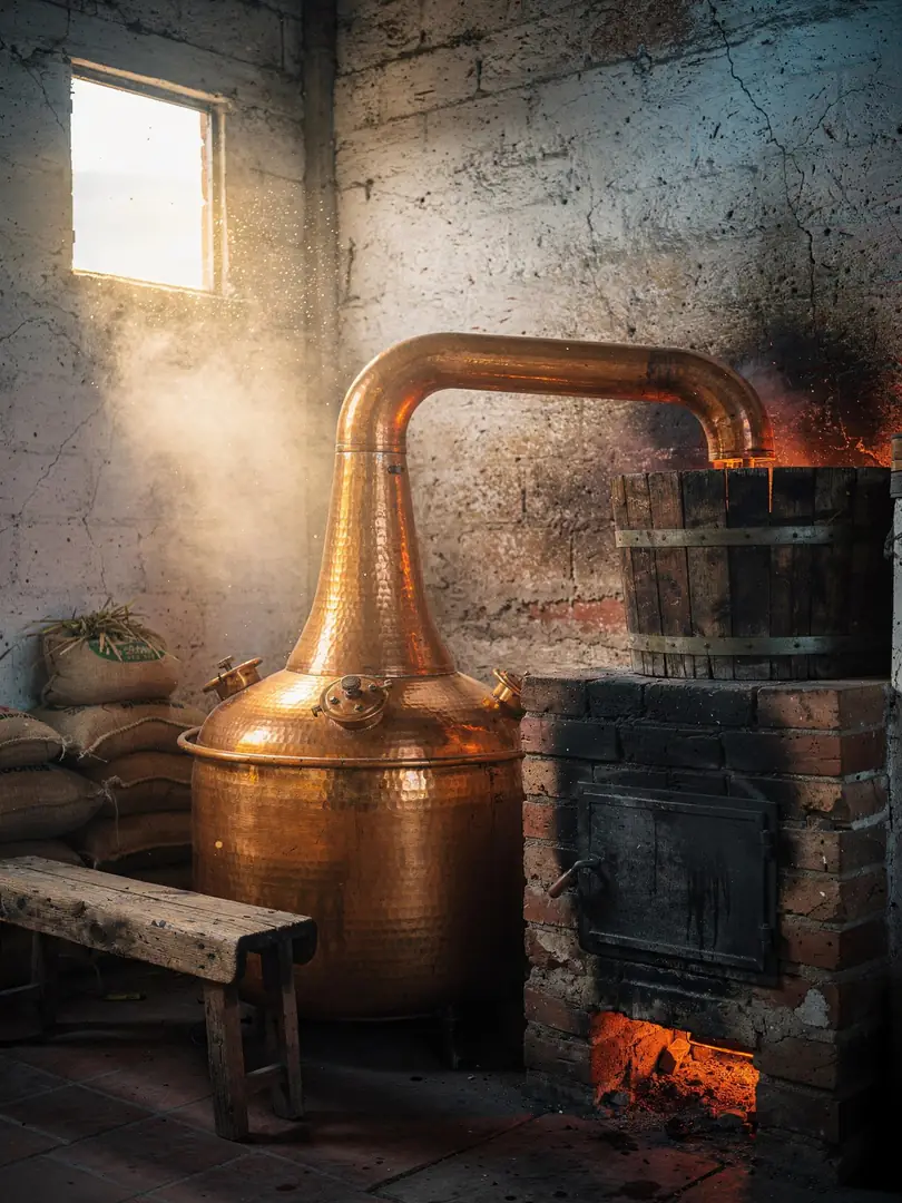 Distillation in the region Michoacán: Charanda