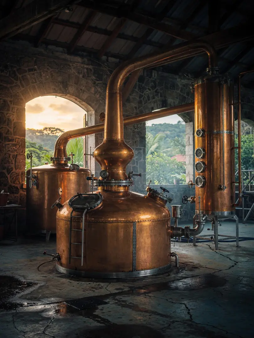 Distillation in the region Nassau Valley & St. Elizabeth