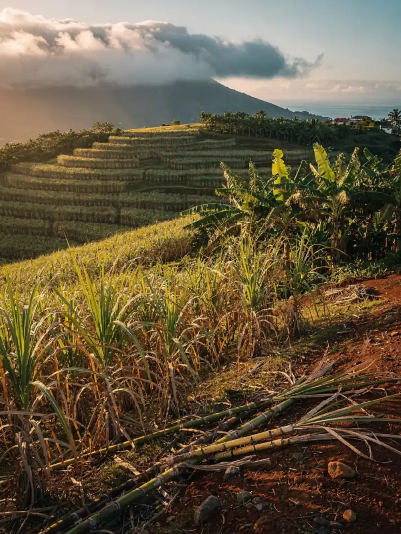 Sugarcane & Molasses in the region Nord-Atlantique: Sainte-Marie, Macouba & La Trinité