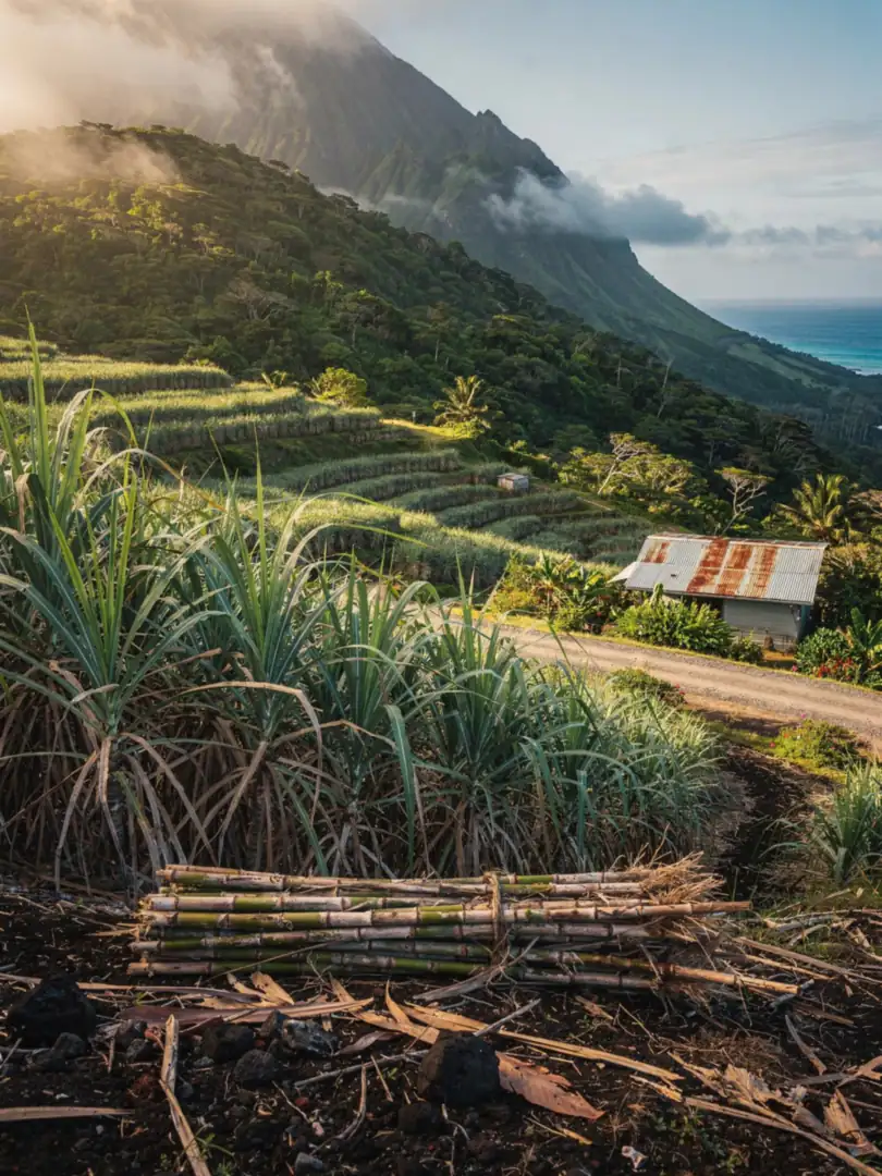 Sugarcane & Molasses in the region North Caribbean: Saint-Pierre & Le Carbet