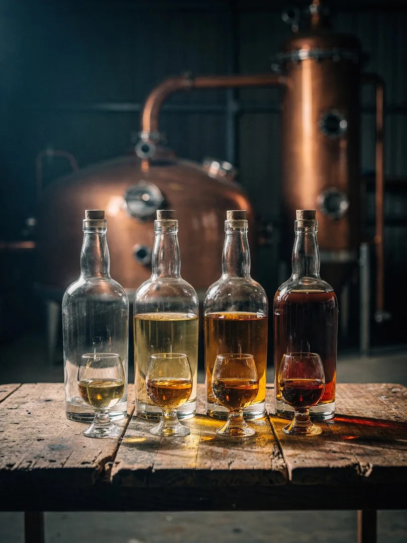 Pure Single Rum, Single Blended Rum: die Klassifikation nach Brennblase