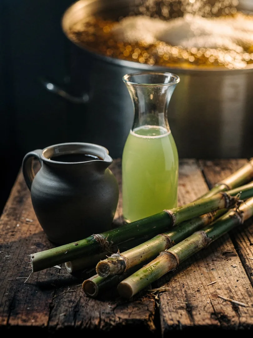 Wie wird aus Melasse und Zuckerrohrsaft Alkohol?