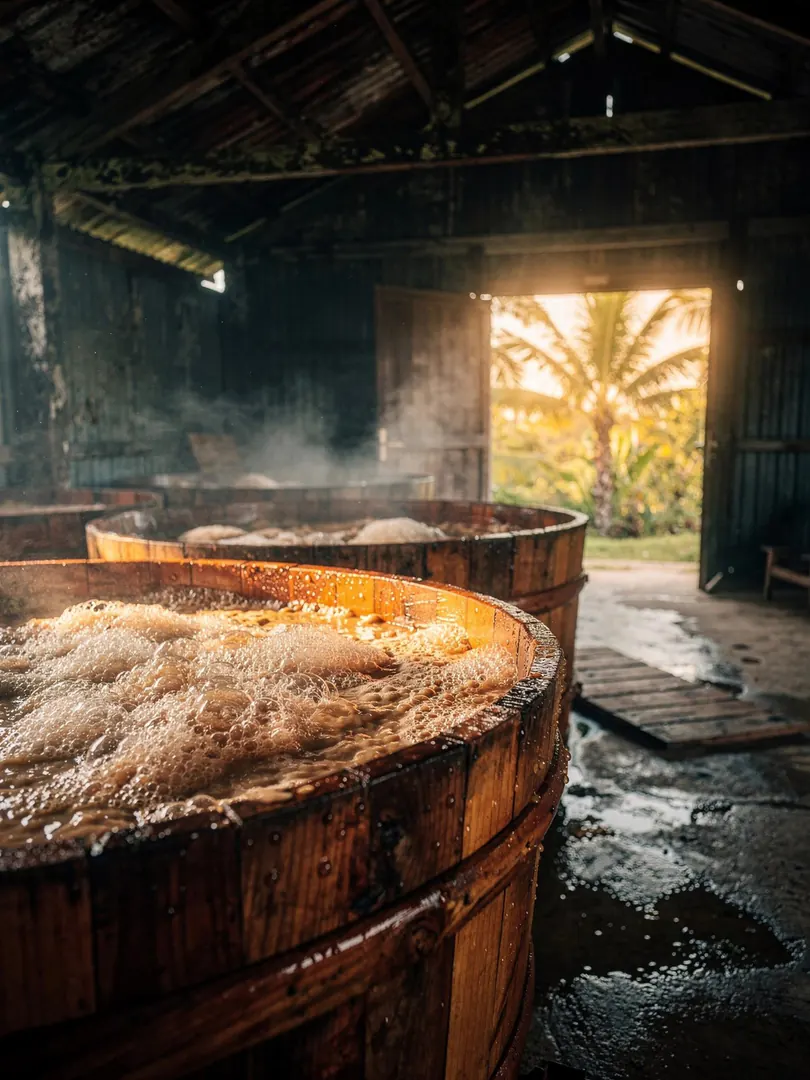 Fermentation in the region Trelawny & Cockpit Country