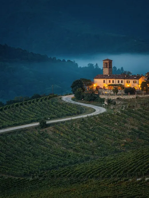 Landschaft der Region Asti & Canelli