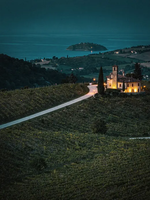 Landschaft der Region Franciacorta