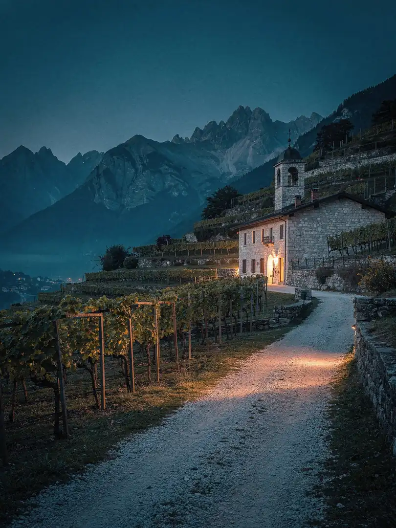 Landschaft der Region Trento & Trentodoc