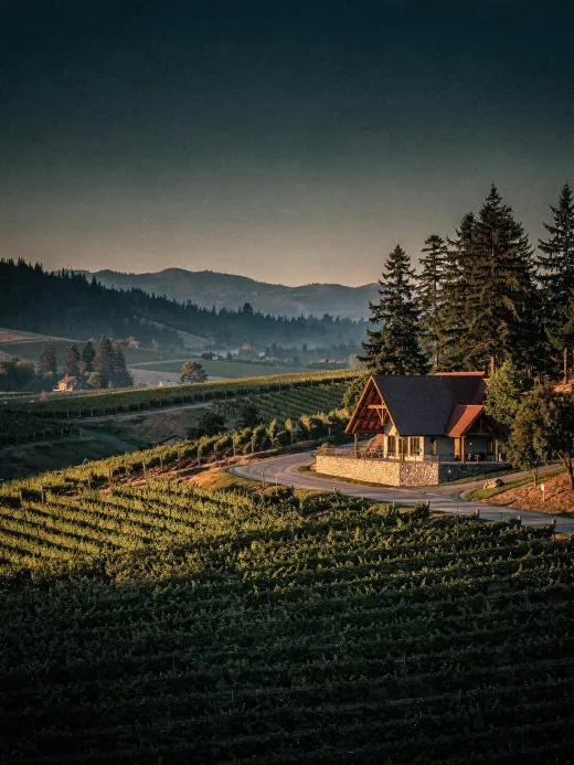 Landschaft der Region Oregon & Willamette Valley