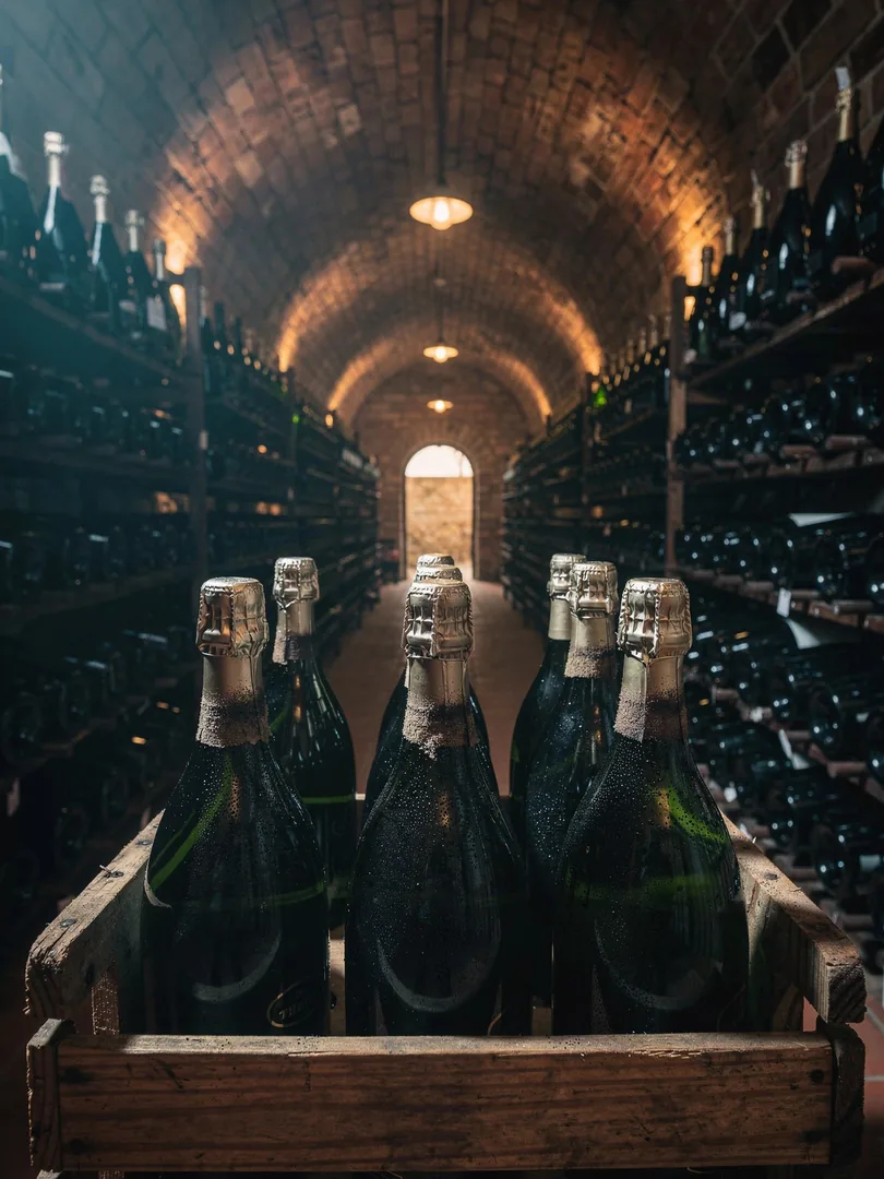 Hefelager & Dosage in der Region Lambrusco