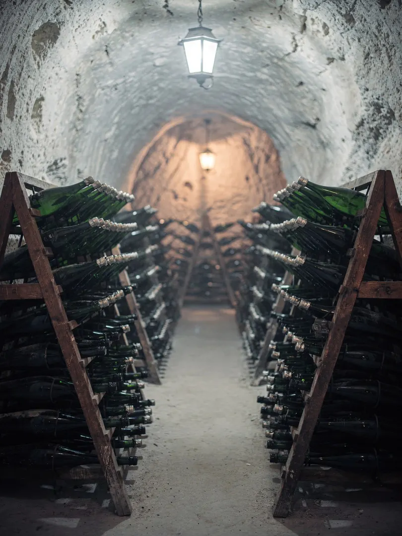 The second fermentation in the region Reims & the Crayères