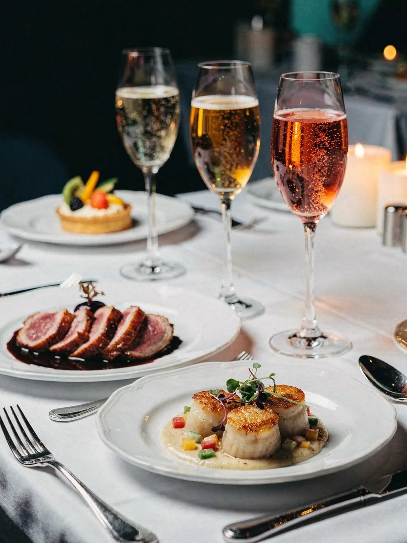 Sparkling Wine Through the Whole Menu: From Starter to Dessert
