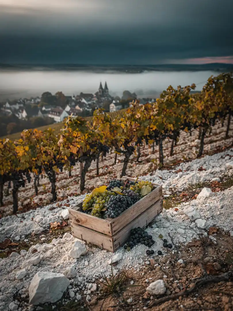 Which grape varieties are permitted in Champagne?