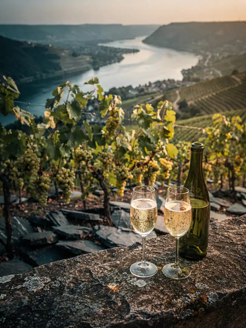 Riesling, Weißburgunder, Grüner Veltliner: Sekt varieties in Germany and Austria