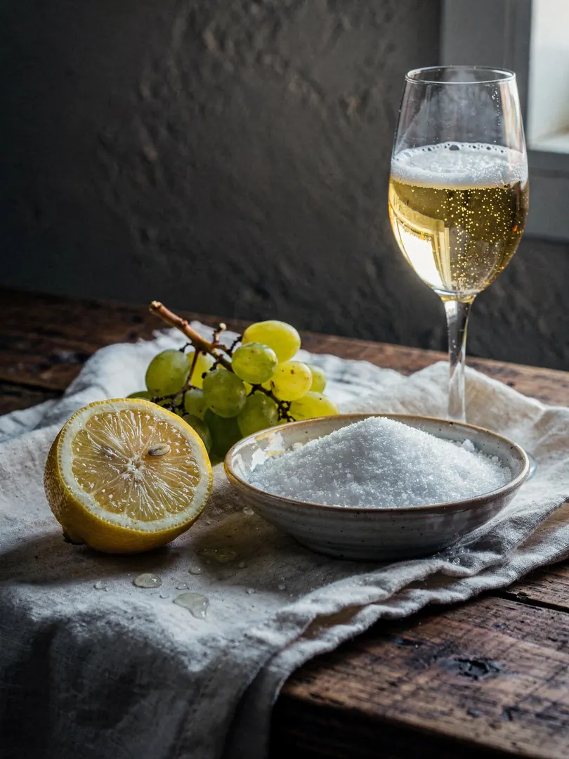 Why is sugar added to sparkling wine?