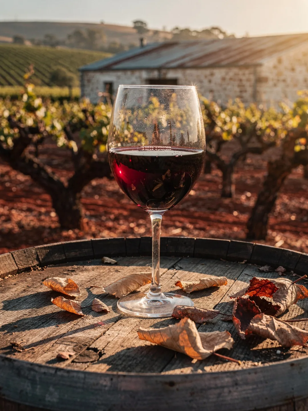Gläser in der Region Barossa Valley