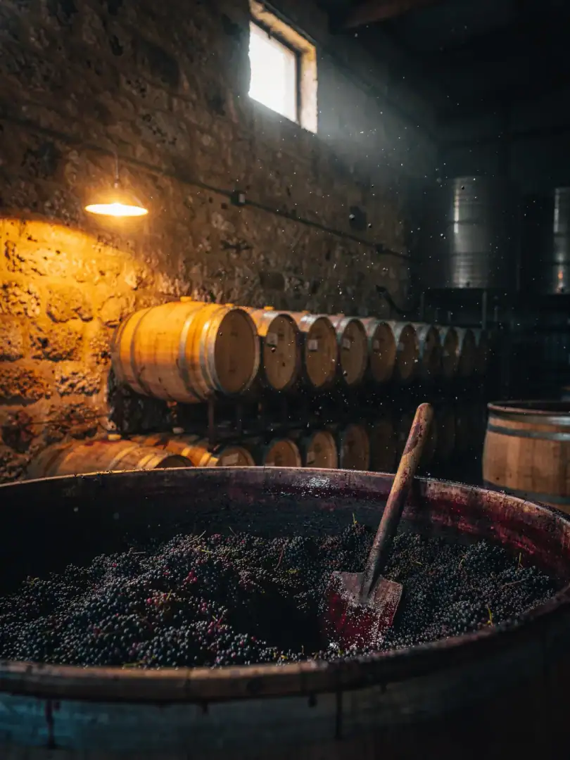 Winemaking in the region Coonawarra