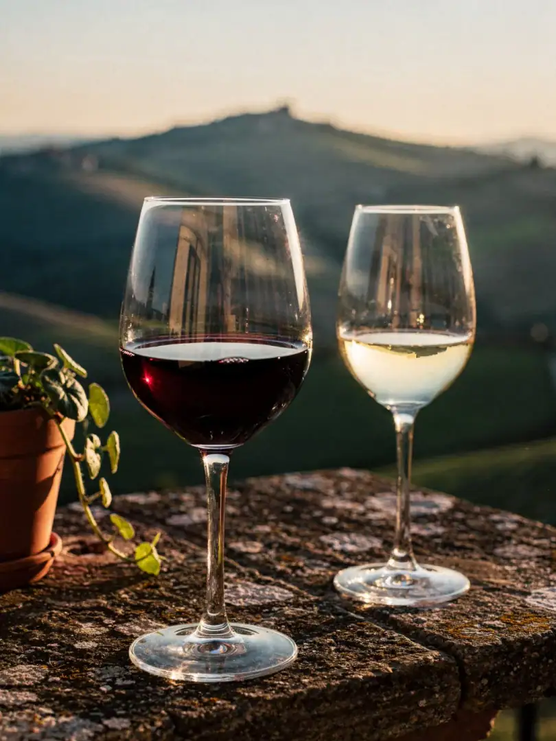 Glassware in the region Campania