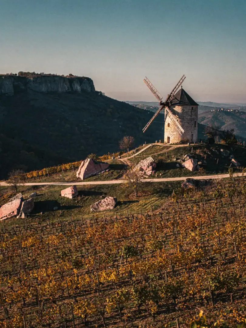 Landscape of the region Beaujolais
