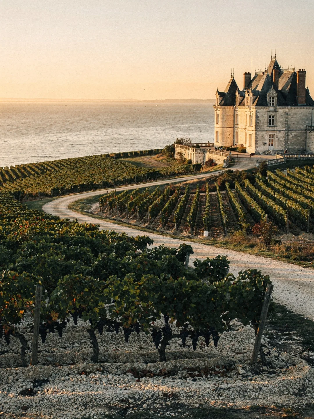 Landschaft der Region Bordeaux