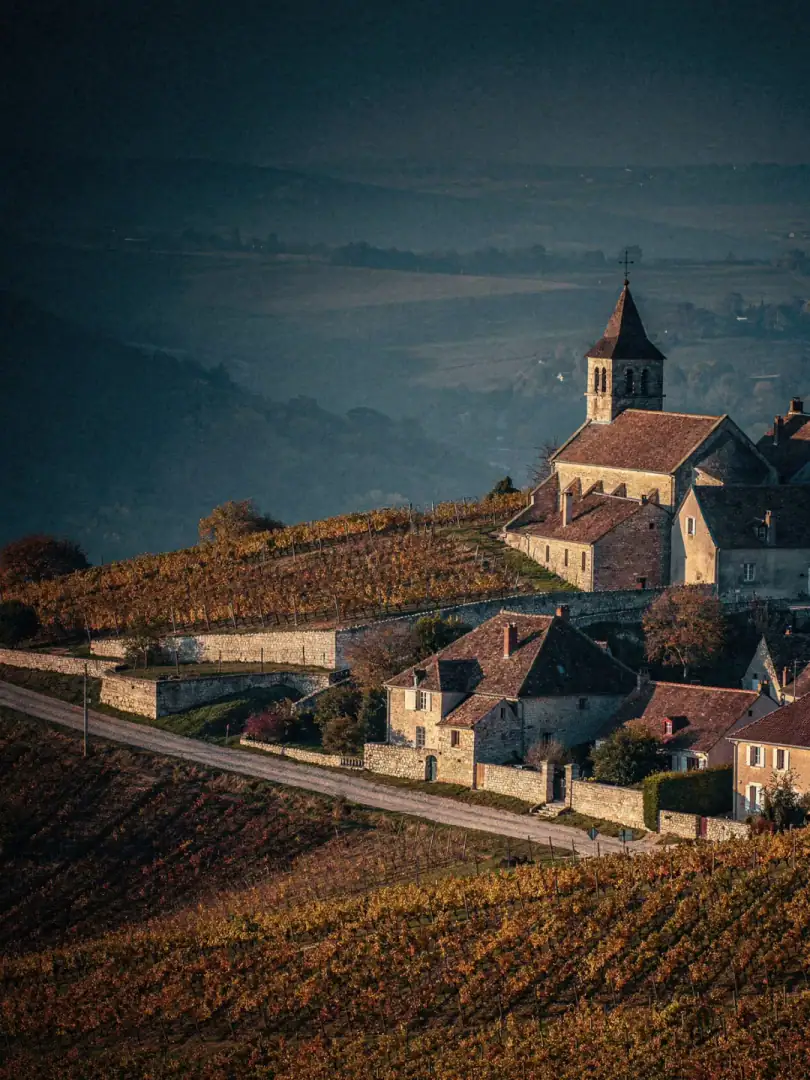 Landscape of the region Burgundy
