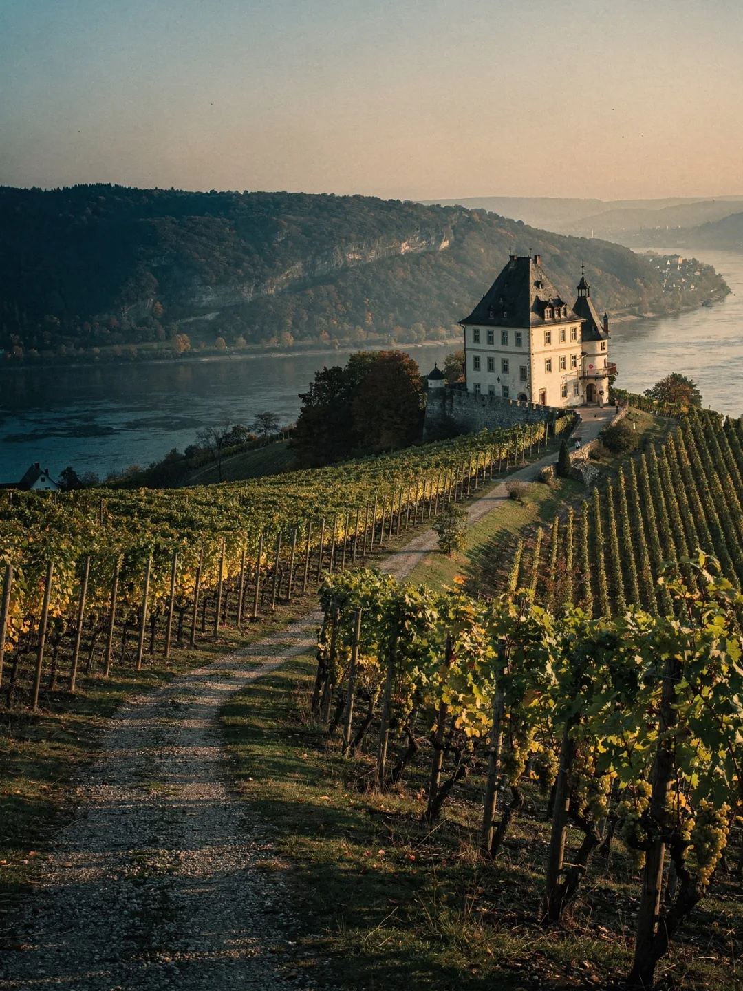 Landschaft der Region Rheingau