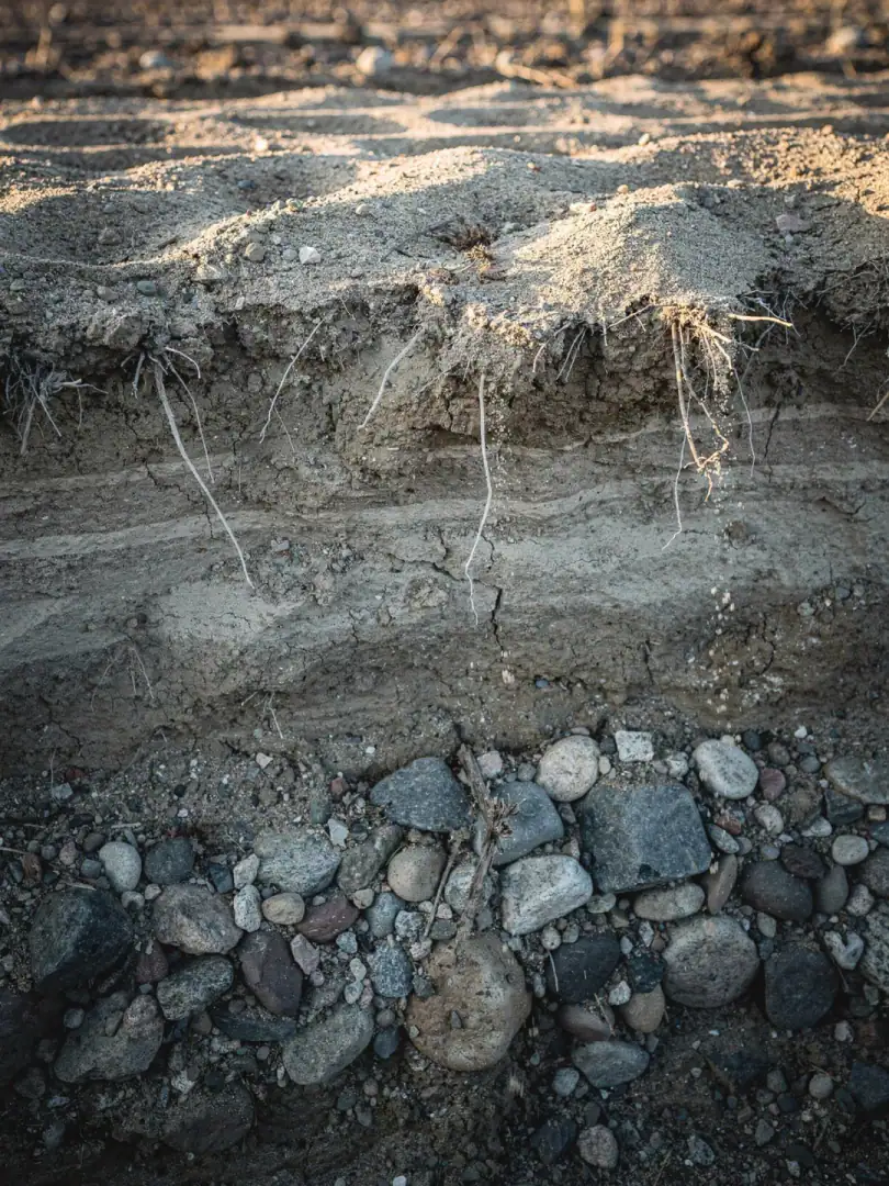 Soils in the region Okanagan