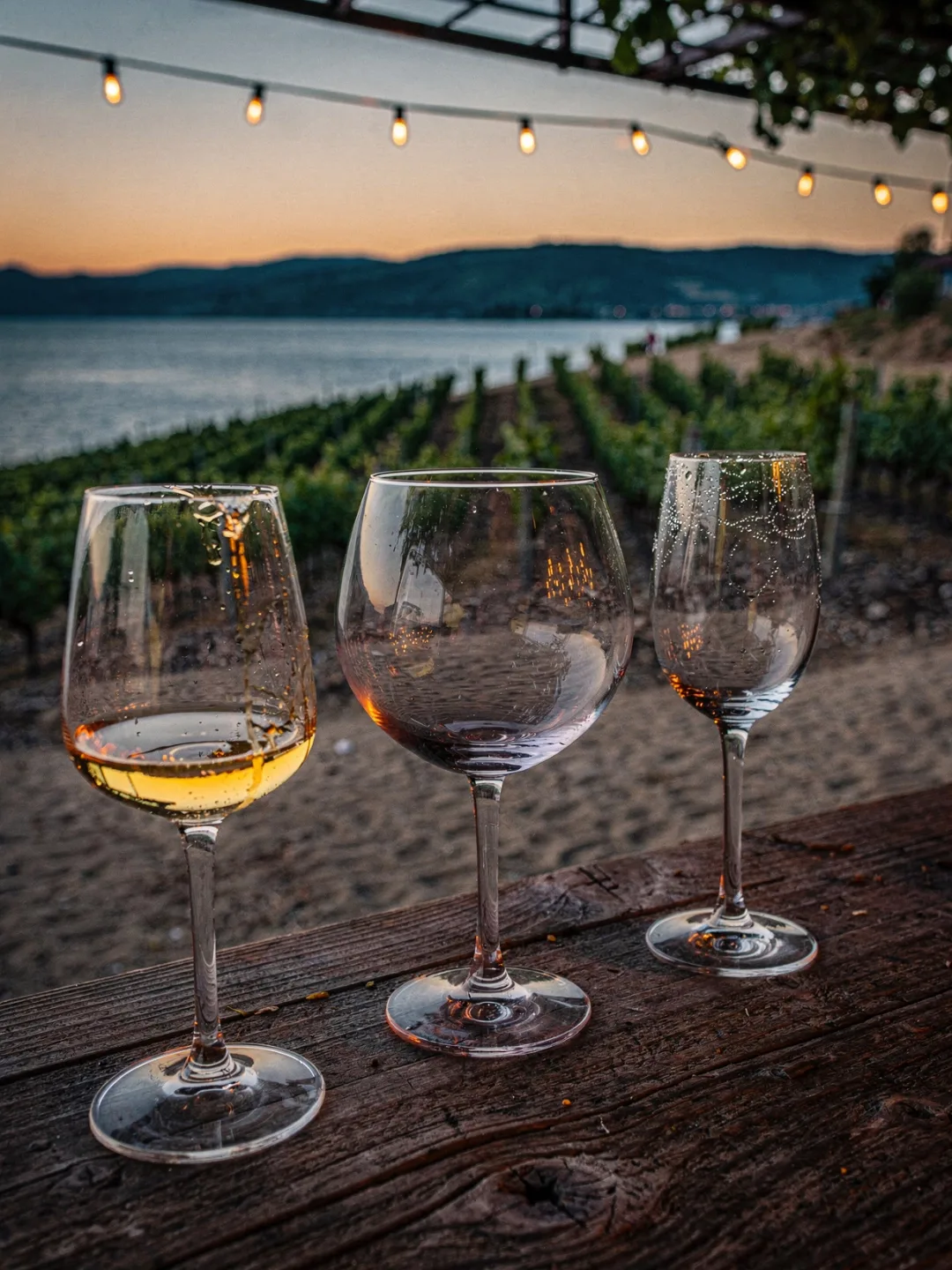 Gläser in der Region Okanagan