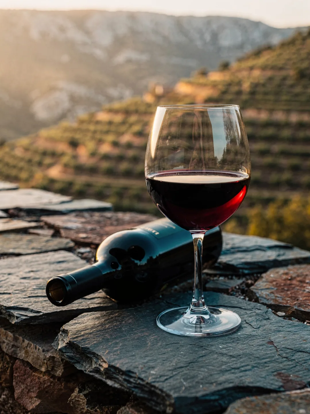 Gläser in der Region Priorat