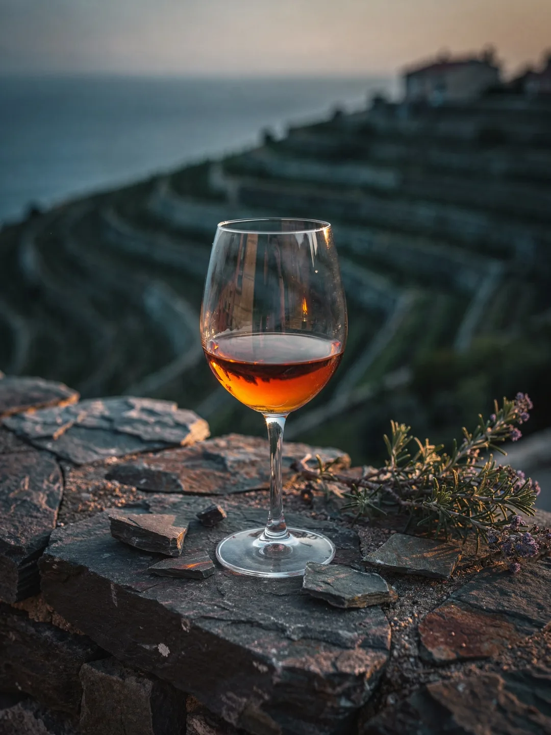 Gläser in der Region Roussillon