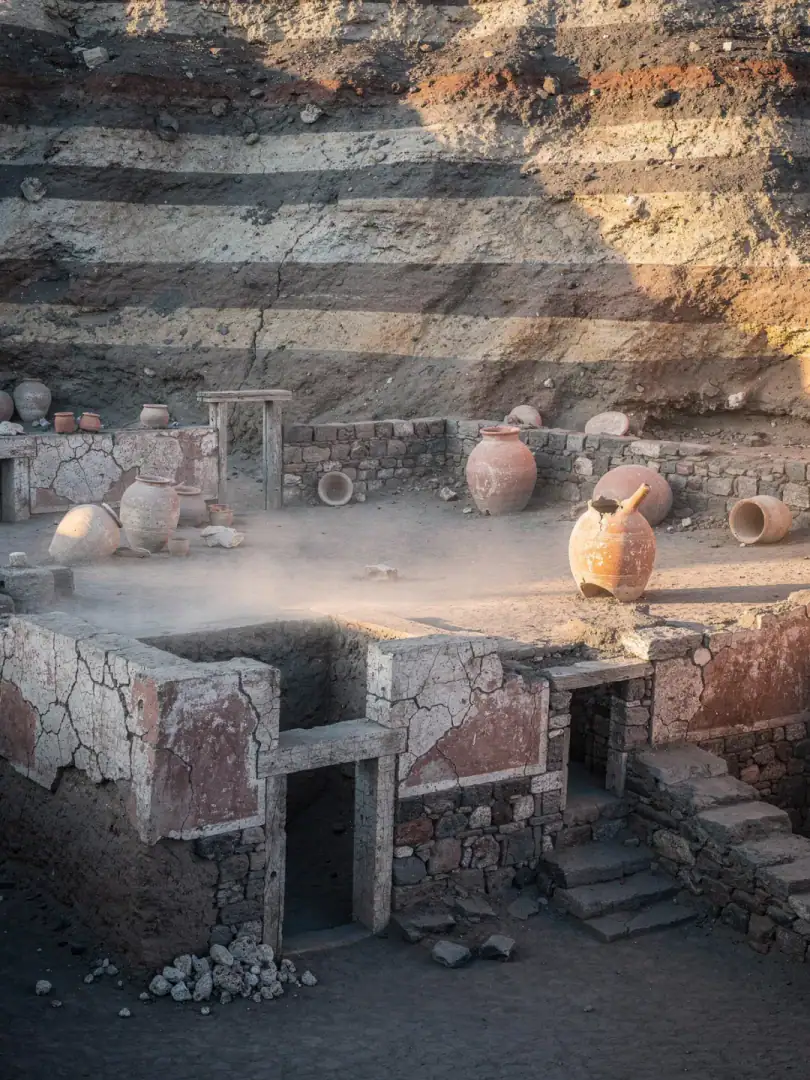 Region & History in the region Santorini