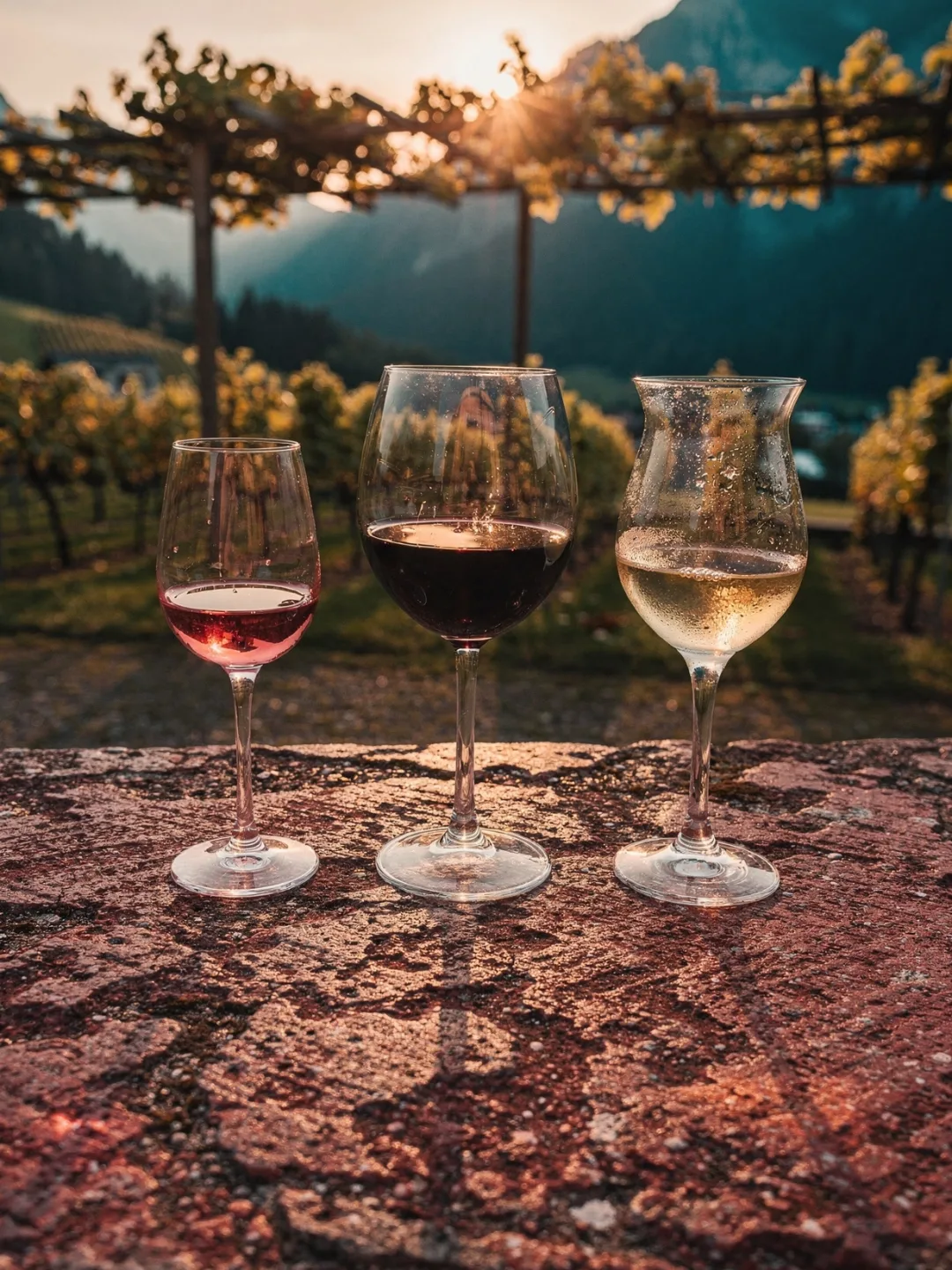 Gläser in der Region Südtirol