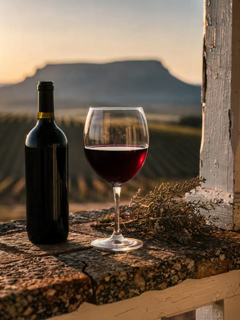 Glassware in the region Swartland