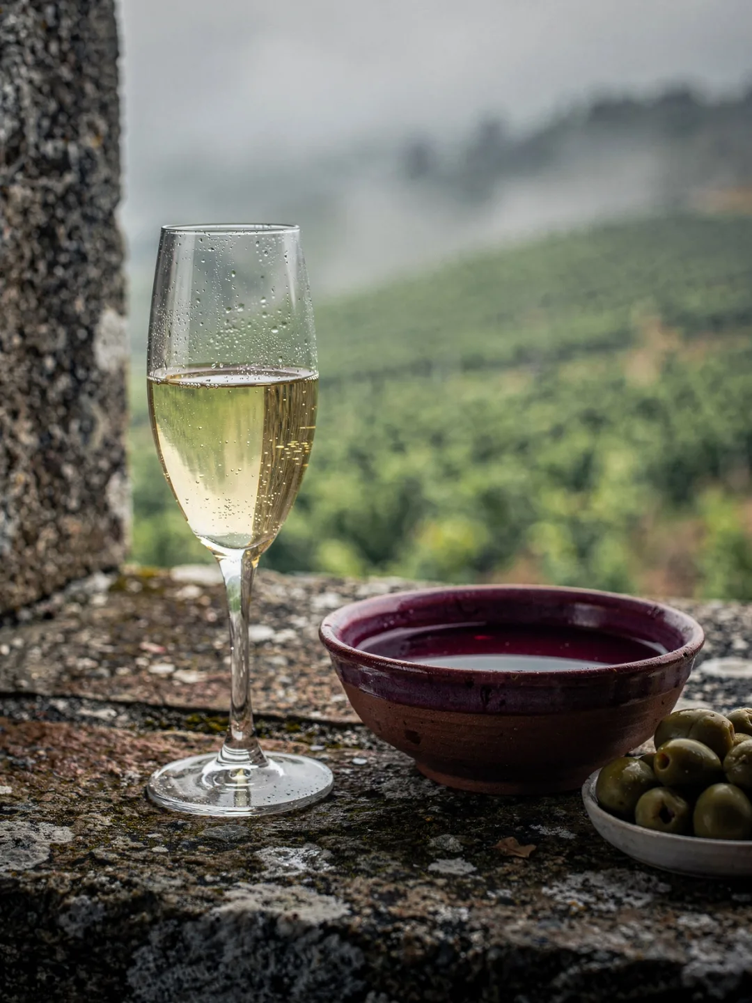 Gläser in der Region Vinho Verde