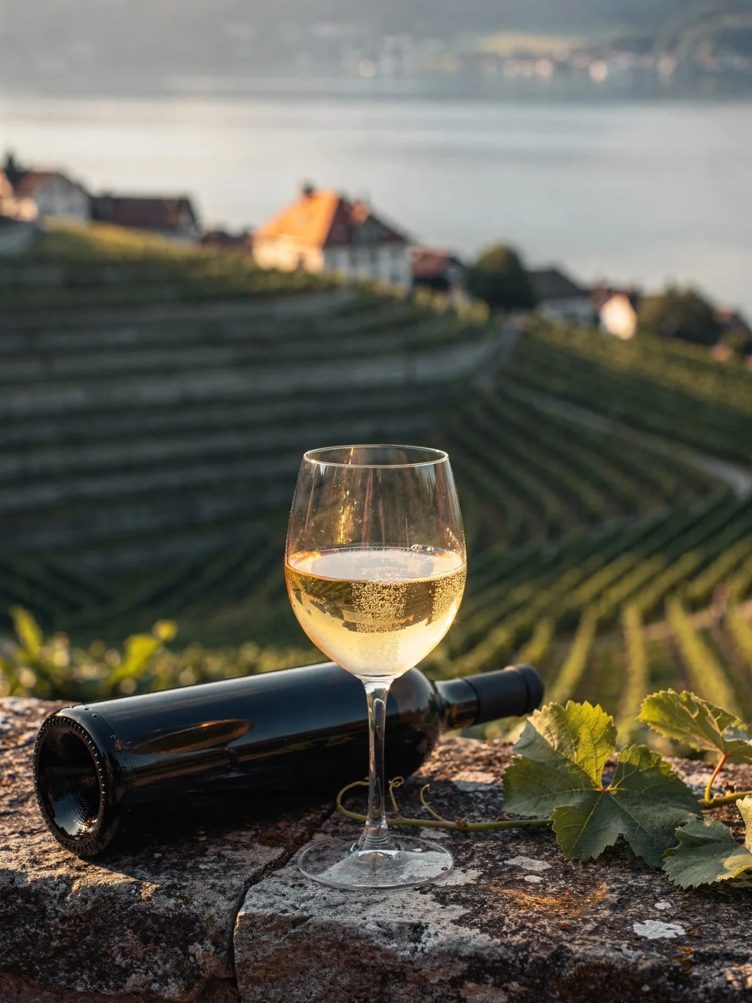 Gläser in der Region Waadt