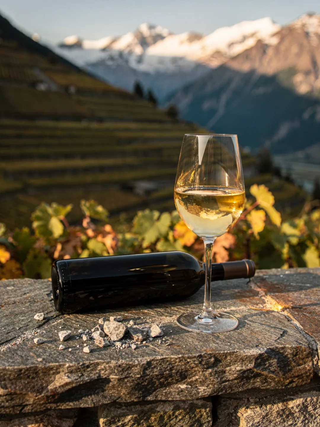 Gläser in der Region Wallis