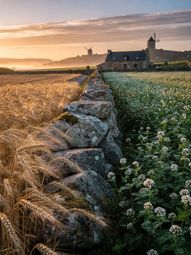 Getreide in der Region Bretagne