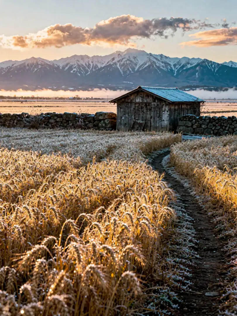 Getreide in der Region Hokkaido
