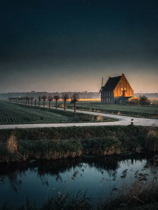 Landschaft der Region Niederländischer Whisky