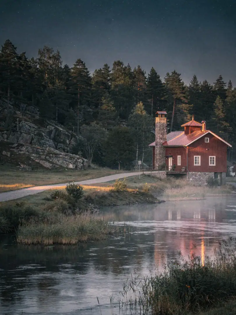 Landschaft der Region Schwedischer Whisky